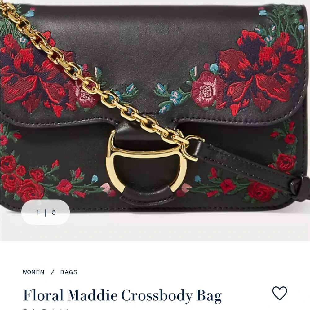 Polo by Ralph Lauren Maddie Floral Embroidered Crossbody_4